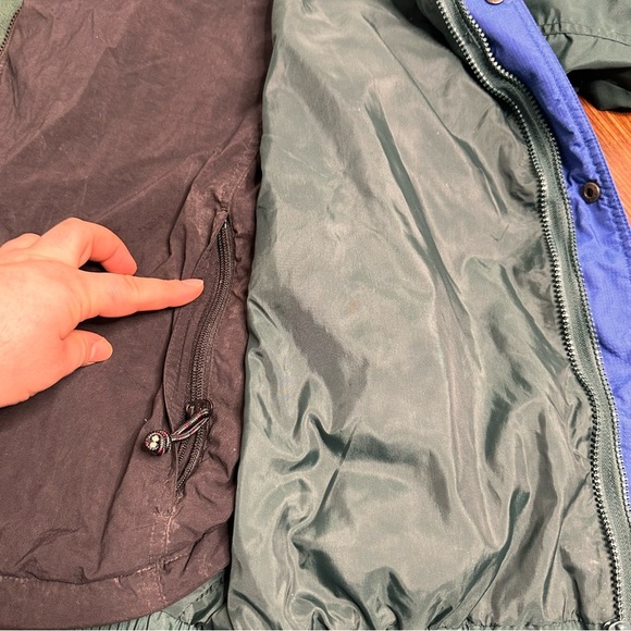 Vintage Columbia Powder Keg Ski Jacket Blue Green Mens Large w/ Coat Insert Warm - Picture 4 of 16